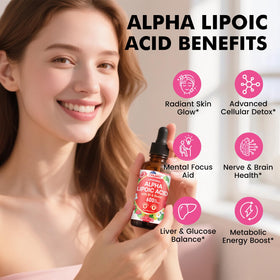 CFILIHTC Acide Alpha-Lipoïque 600mg gouttes, vue arrière avec informations nutritionnelles