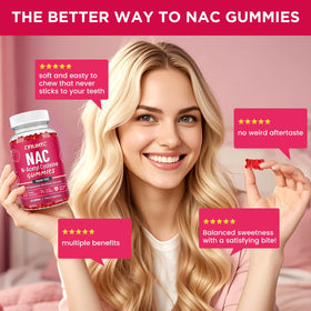 CFILIHTC Gummies NAC 600mg 120 Gummies saveur fraise avec des fruits