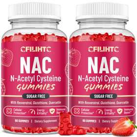 CFILIHTC Gummies NAC 600mg 120 Gummies saveur fraise vue de face
