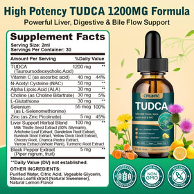 CFILIHTC TUDCA 1200mg gouttes liquides avec compte-gouttes