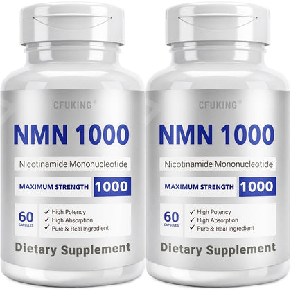 CFUKING NMN 1000mg 120 capsules vue avant du flacon