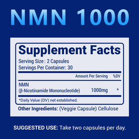 CFUKING NMN 1000mg bouteille opaque avec étiquette