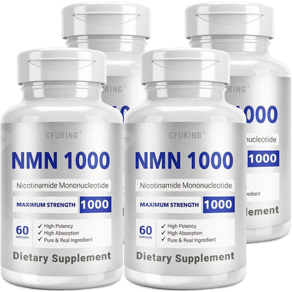 CFUKING NMN 1000mg complément alimentaire 240 capsules vue de face