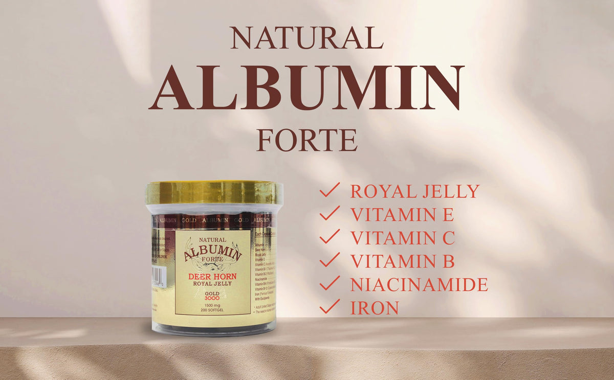 CGMLABS Albumine Forte 1500mg avec étiquette visible