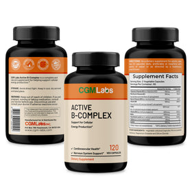 CGMLABS B-Complex Actif 120 gélules végétales avec des ingrédients naturels