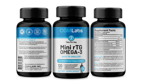 CGMLABS rTG Omega 3 étiquette avec informations nutritionnelles