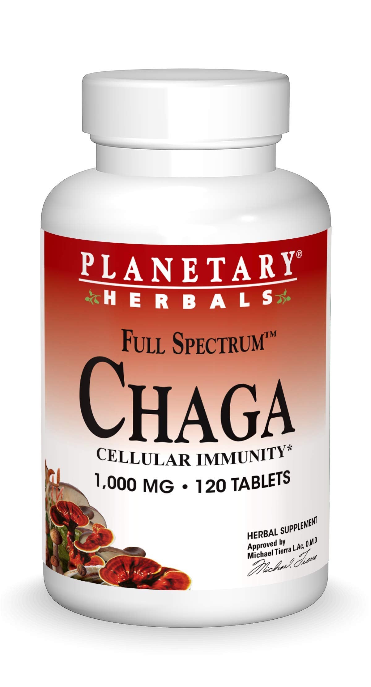 Chaga Full Spectrum Planetary Herbals 120 gélules vue de face