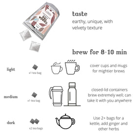 Chaga Tea Baikal Tea infusé dans une tasse