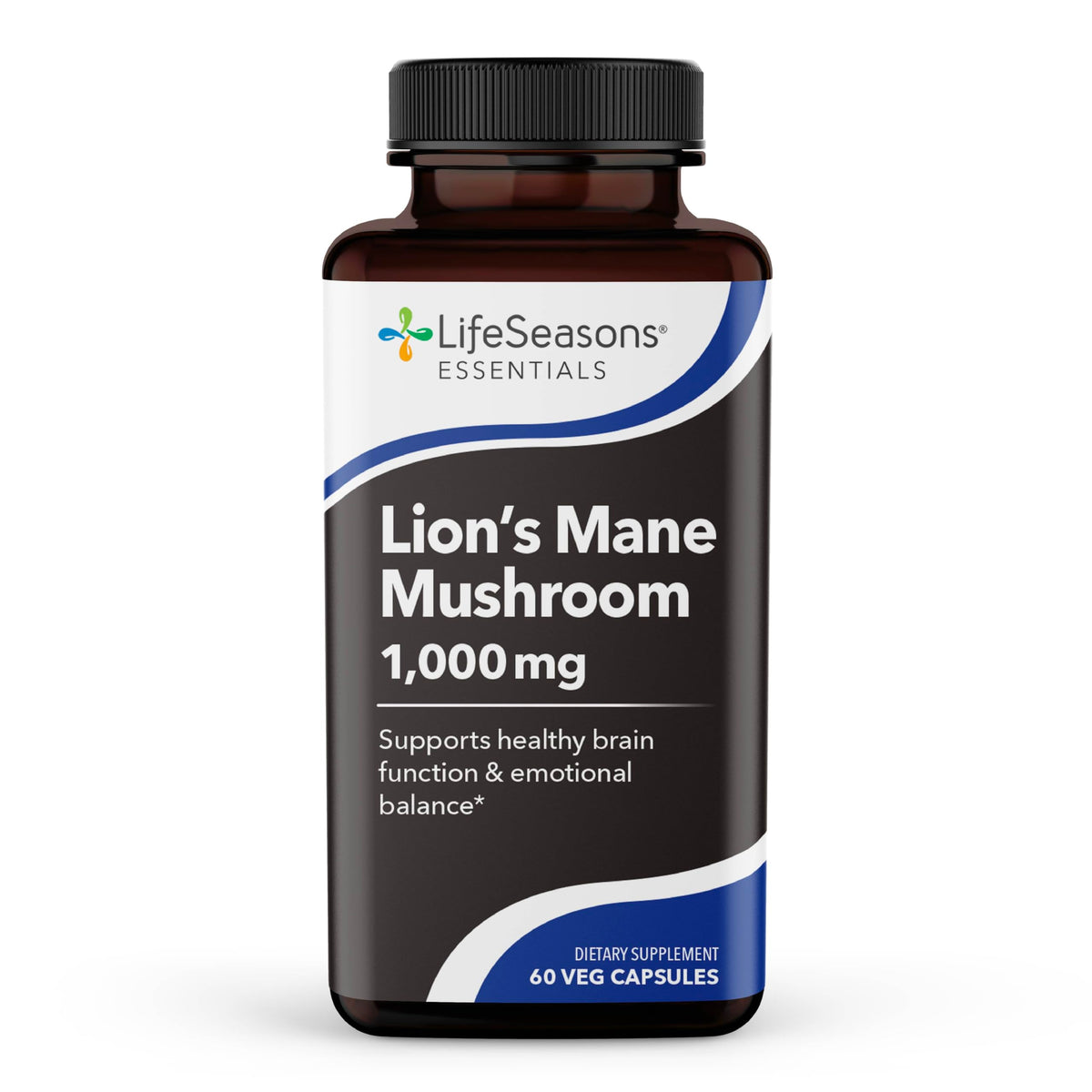 Champignon Lion's Mane 1000mg LifeSeasons vue avant avec emballage