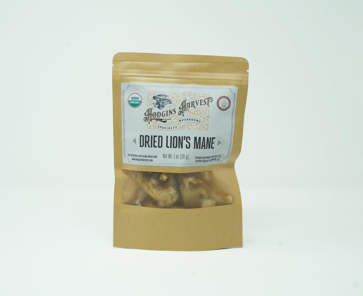 Champignon lion's mane séché bio Hodgins Harvest 41g vue avant