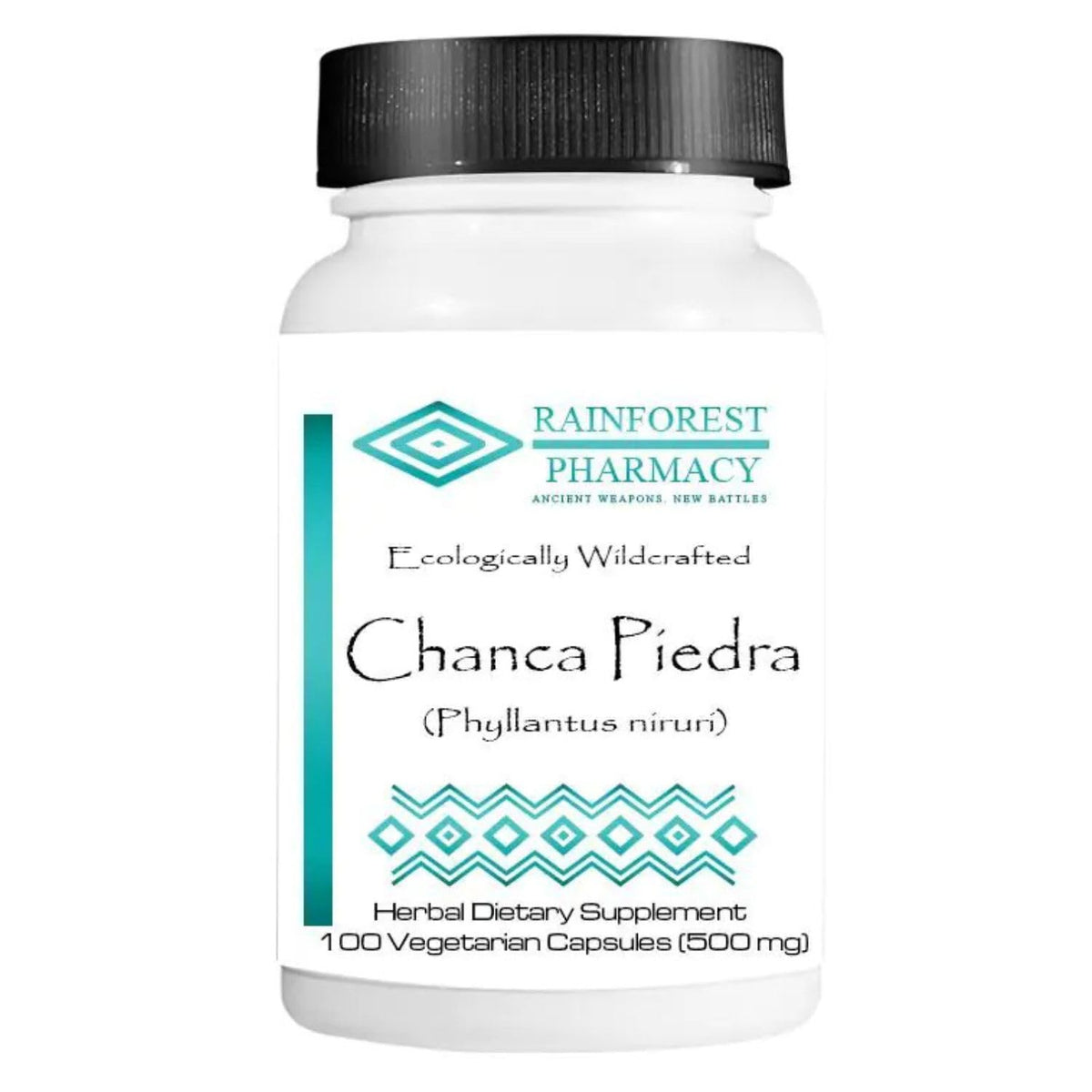 Chanca Piedra capsules végétariennes de Rainforest Pharmacy, présentation du produit