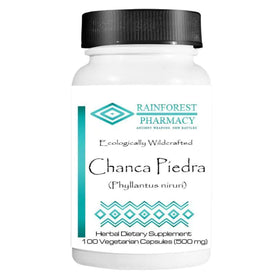 Chanca Piedra capsules végétariennes de Rainforest Pharmacy, présentation du produit