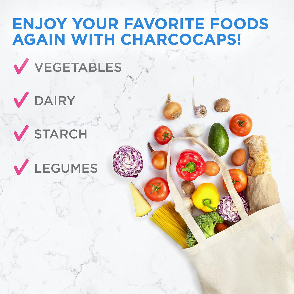 Charcocaps charbon actif 100 capsules en main