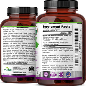 Chardon-Marie Bio Zazzee sur fond naturel