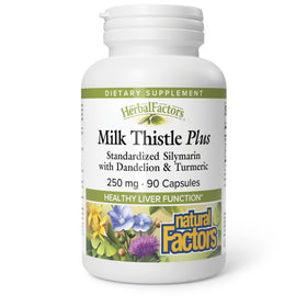 Chardon-Marie Natural Factors 250 mg 60 capsules front view