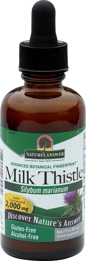 Chardon-Marie Nature's Answer 2000 mg flacon avant avec étiquette