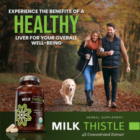 Chardon-Marie OmniBiotics 1500mg avec étiquette et informations nutritionnelles