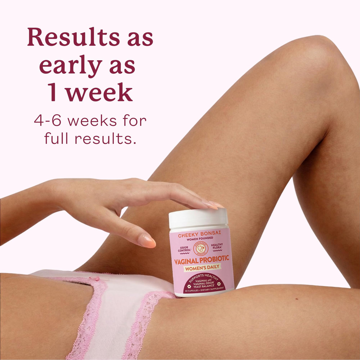 Cheeky Bonsai Probiotique Vaginal boîte avec capsules
