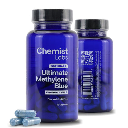 Chemist Labs Methylene Blue 10mg capsules packaging front view