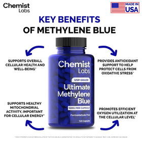 Chemist Labs Methylene Blue capsules close-up