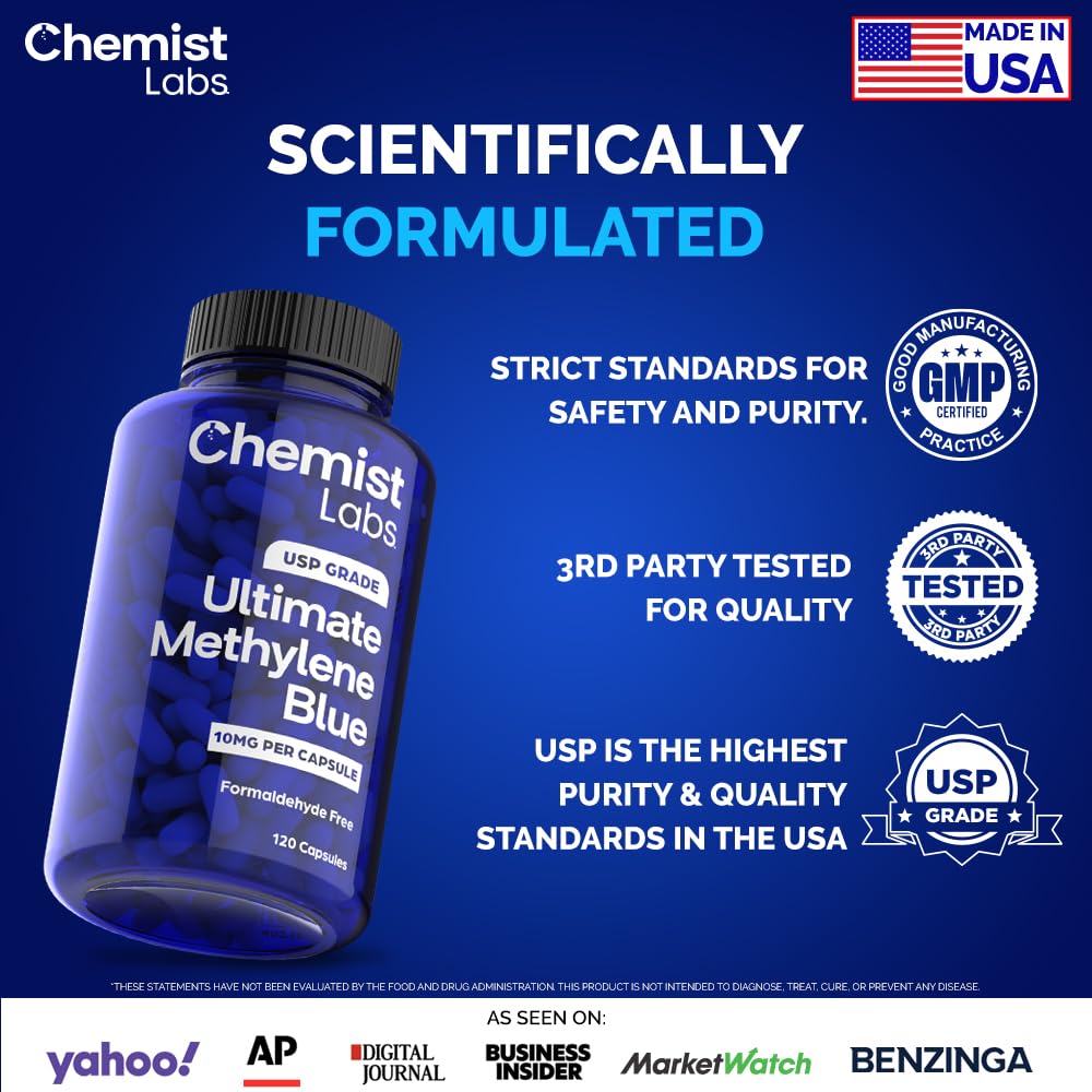 Chemist Labs Methylene Blue packaging side view