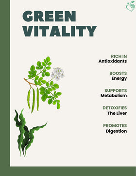 Chérie Sweet Heart Mélange de Moringa et Spiruline - versé dans un bol