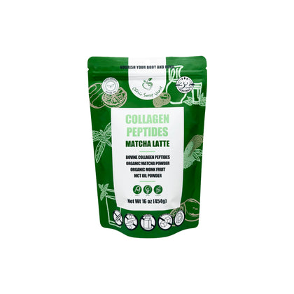 Chérie Sweet Heart Poudre de Collagène Peptidique Matcha Latte 431g vue avant