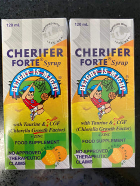 Cherifer Sirop 120ml avec Taurine et Chlorella vue de face