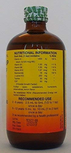 Cherifer Sirop 490g arrière avec ingrédients