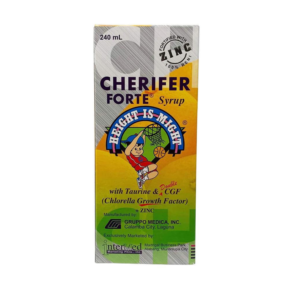 Cherifer Sirop Forte 240 ml avec étiquette orange et bouchon noir