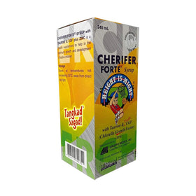 Cherifer Sirop Forte ouvert avec étiquette bien visible