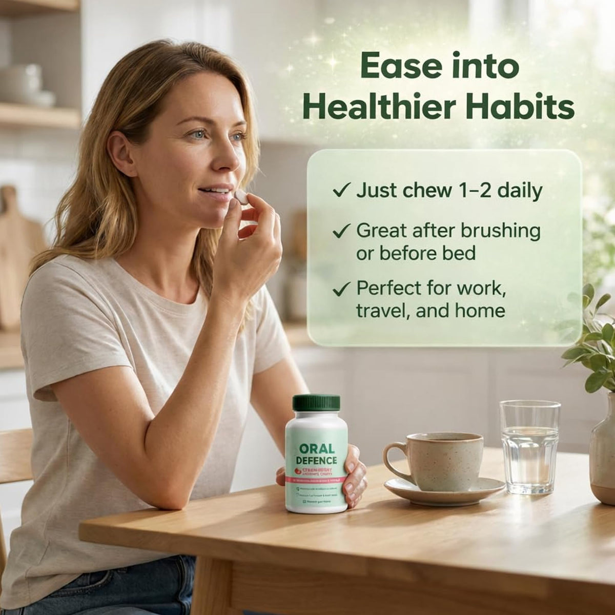 Chewables Fraise Megacephalus dans un cadre de bureau