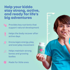 Chewables JoySpring dans la main d'un enfant