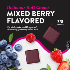 Chews de Betterave Nature's Truth montrant la texture douce