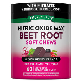 Chews de Betterave Nature's Truth paquet avant avec saveur baie mélangée