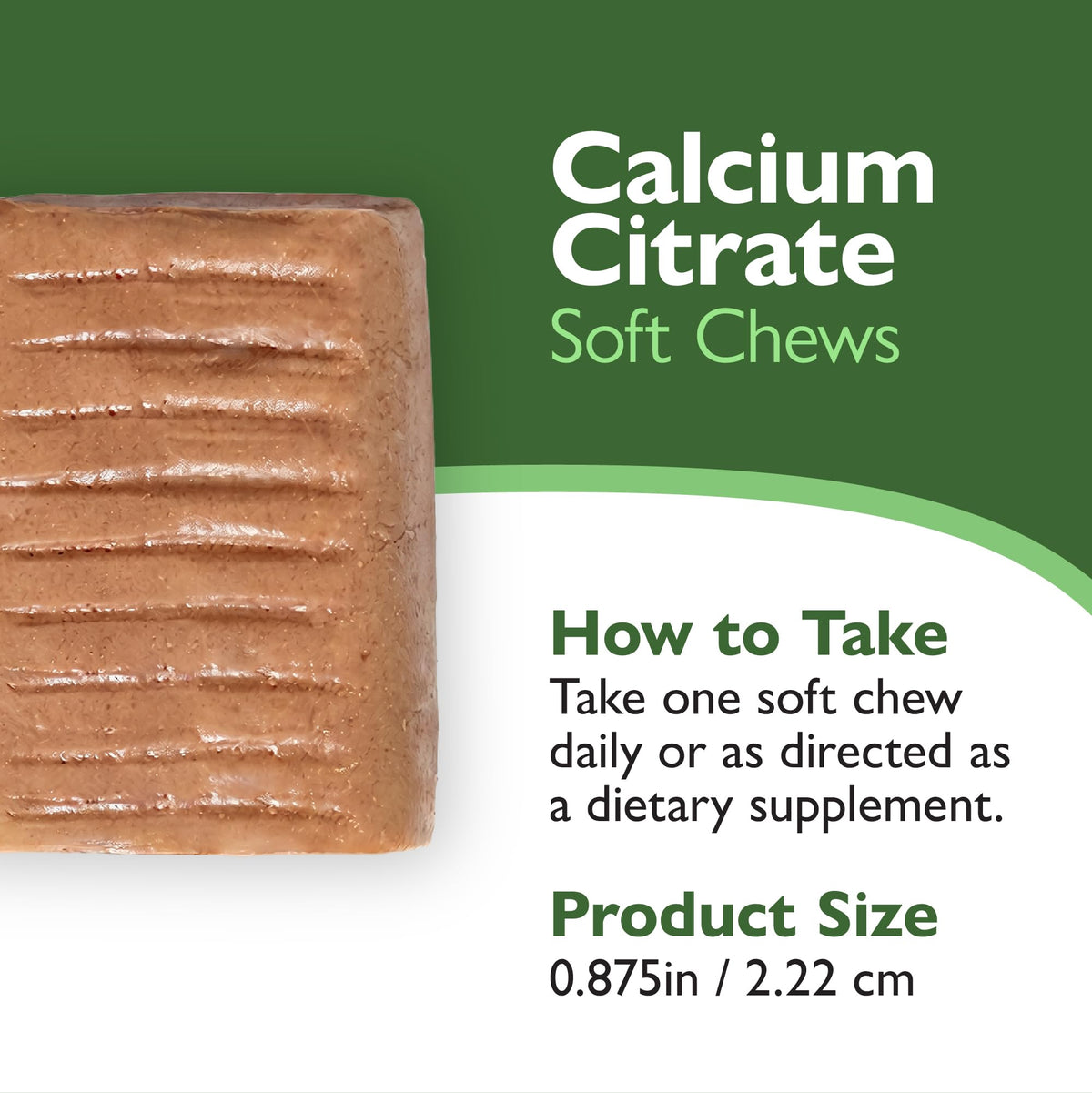 Chews de calcium citrate Celebrate, format pratique