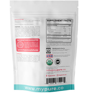 Chews de Cranberry PURE CO, arrière de l'emballage