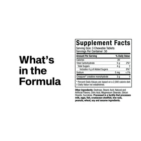Chews de Créatine MuscleTech avec des fruits agrumes