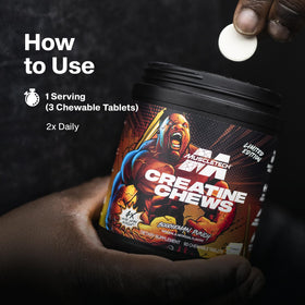 Chews de Créatine MuscleTech avec vue latérale
