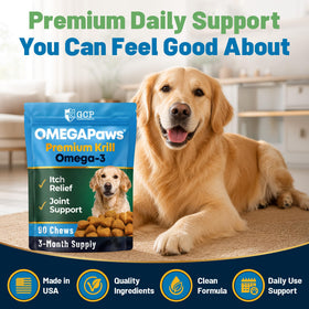 Chews Omega 3 Guardian's Choice sur une table