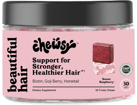 Chewsy Beautiful Hair bonbons framboise vue de face