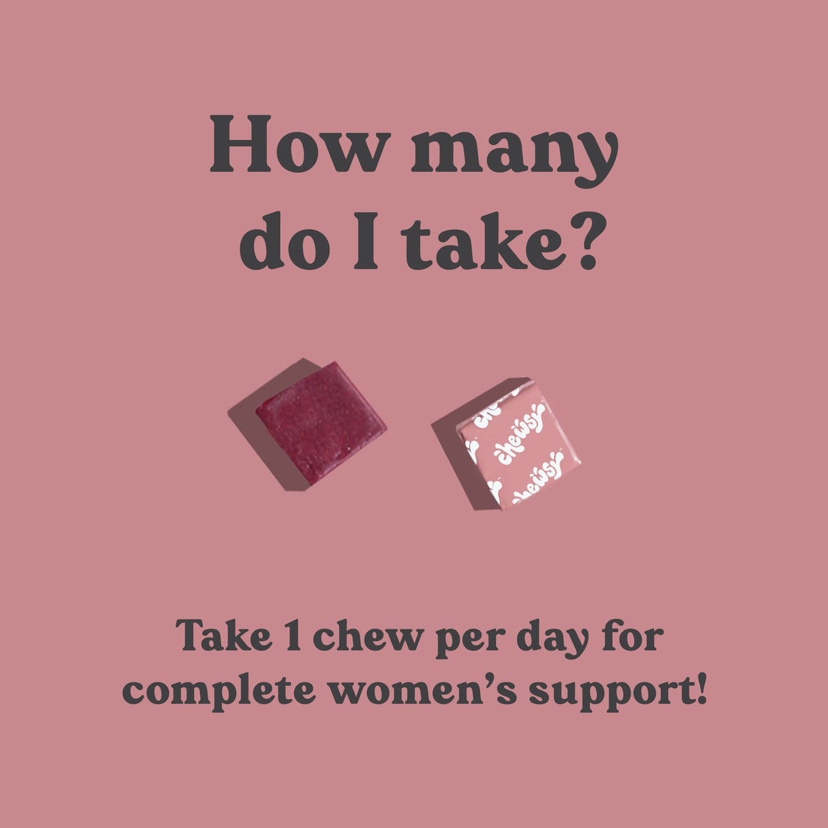 CHEWSY Multivitamines Femmes 30 Jours chews avec fruits