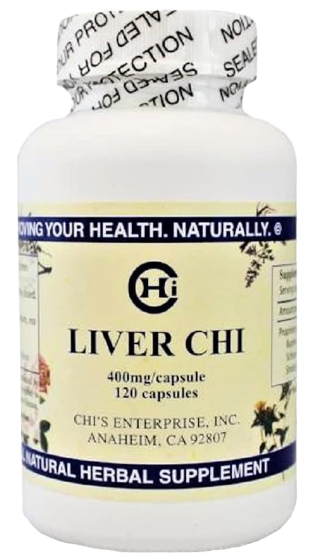 Chi's Enterprise Liver Chi 120 Capsules flacon avec étiquette