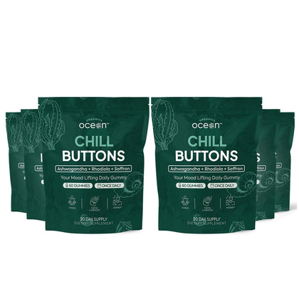 Chill Buttons Organics Ocean paquet de 360 gummies