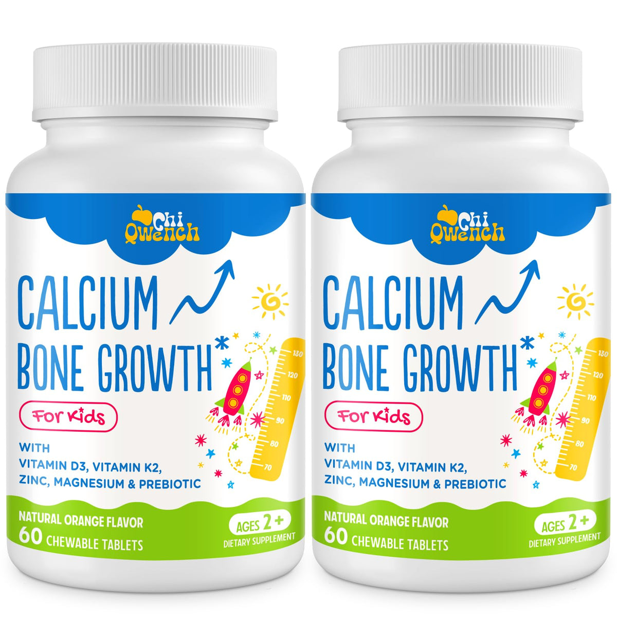 ChiQwench Complément Alimentaire Calcium 500 mg, boîte vue de face