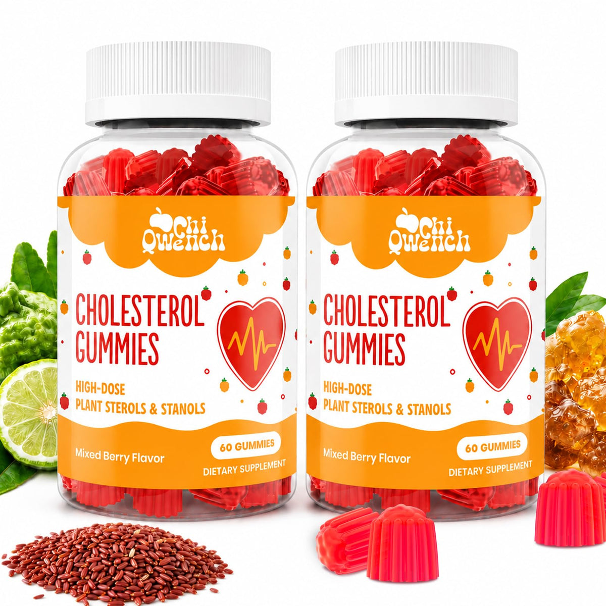 ChiQwench Compléments Alimentaires Cholestérol 1500 mg devant de la boîte