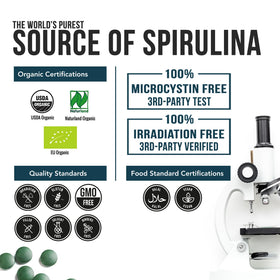 Chlorella Bio Triquetra Health comprimés près de plantes