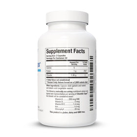 Chlorella Caps BIOTICS RESEARCH 180C vue arrière