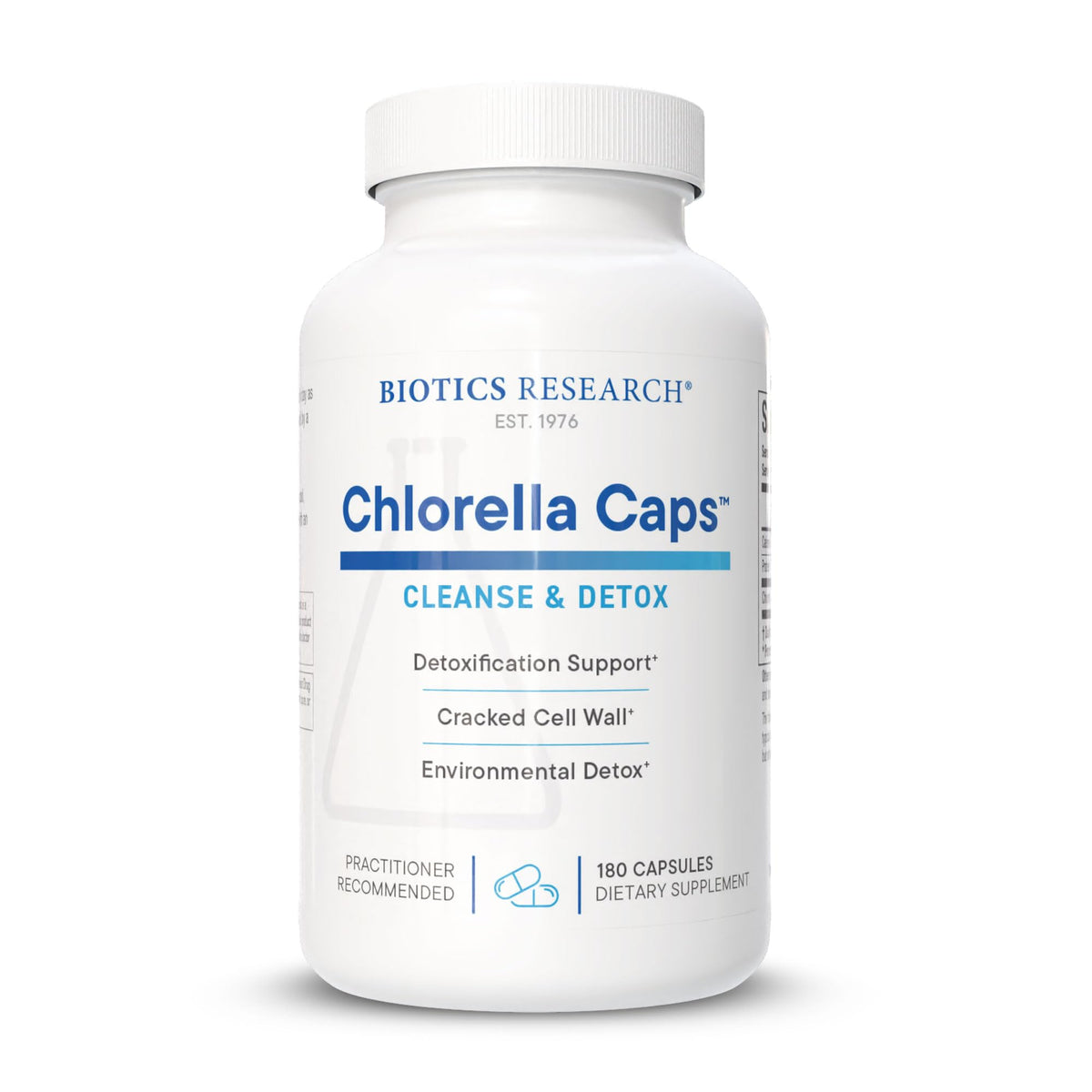 Chlorella Caps BIOTICS RESEARCH 180C vue de face