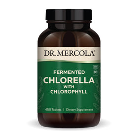 Chlorella fermentée Dr. Mercola 450 comprimés vue de face